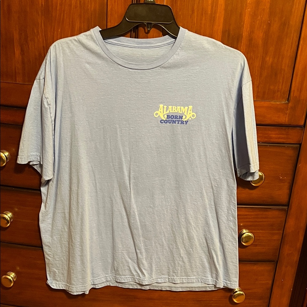 Alabama Born Country Blue T-Shirt
